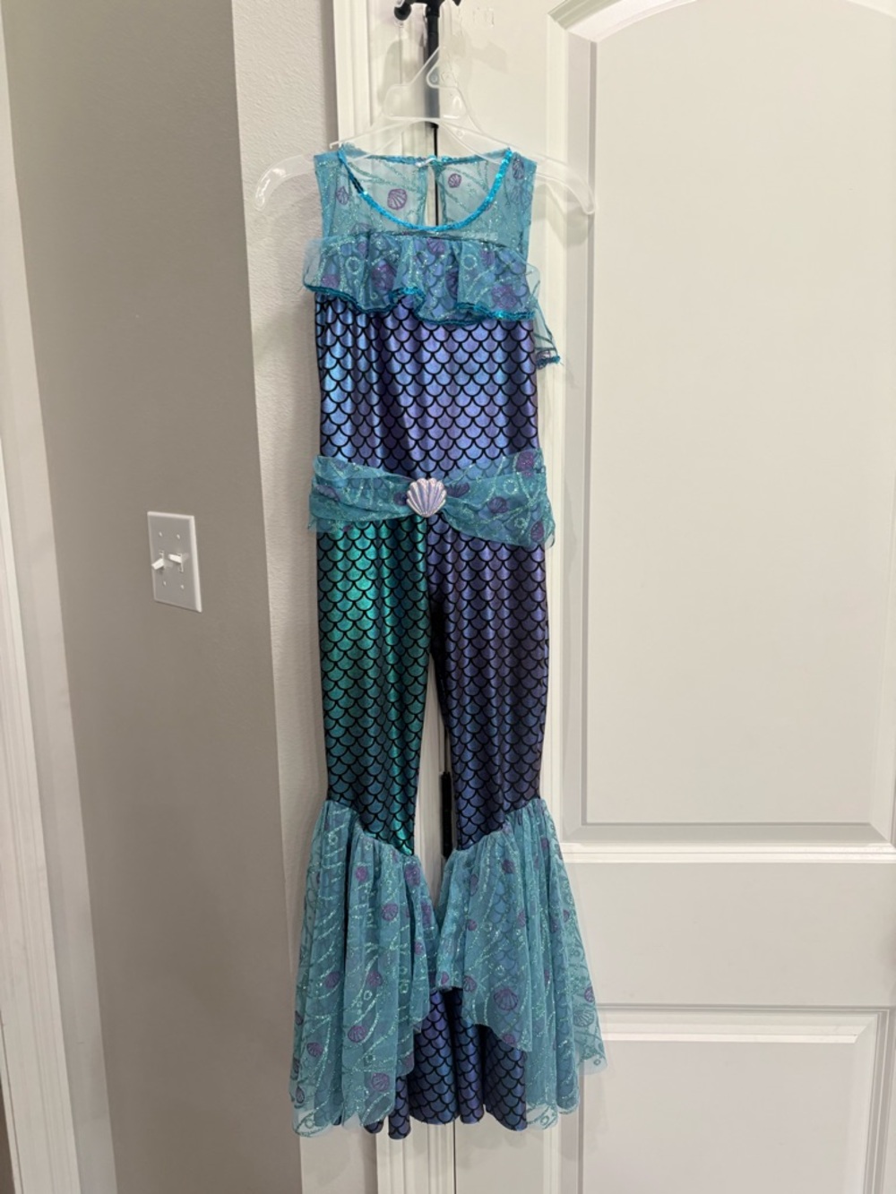 Mermaid jumpsuit costume Spirit Youth small GUC Purple Blue Black